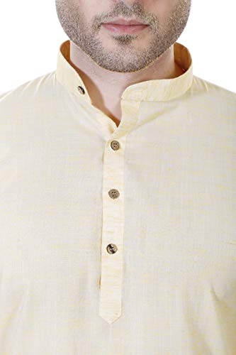 Image of Amazon Brand - Anarva Men's Pastel Linen Kurta Pyjama Set