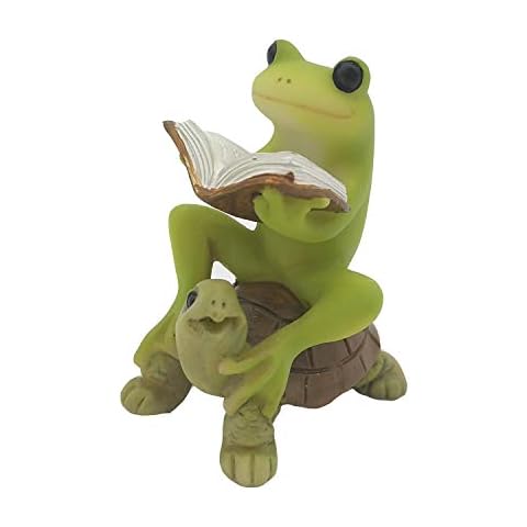 Gemmia Miniature Fairy Garden Reading Statues- Thanks for Raise me up(Notice Size) Cover