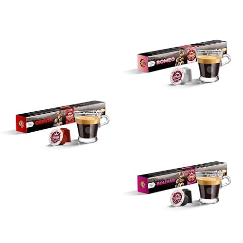 Anisah Coffee Genoa, Bolivar ve Romeo Nespresso Uyumlu Kapsül Kahve, 10'lux3