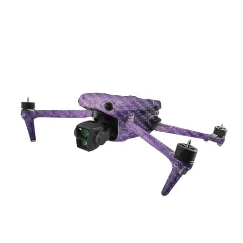 Image of MightySkins Carbon Fiber Skin Compatible with DJI Air 3 - Antique Purple | Protective, Durable Textured Carbon Fiber Finish | Easy to Apply