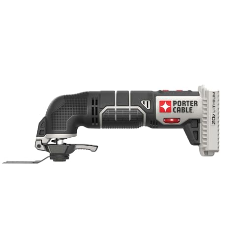 PORTER-CABLE 20V MAX* Oscillating Tool with 11-Piece Accessories, Tool Only (PCC710B)