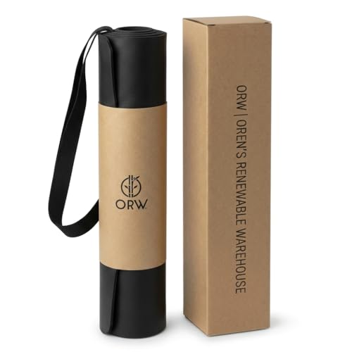 Hot Yoga Mat &ndash; Non-Slip Grip for Sweat, Natural Rubber, 72&rdquo; x 26&rdquo; x 4mm, Stable Cushion...