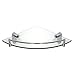 MODONA 8913-A Glass Corner Shelf with Rail Oval Series