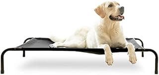 Dog Cot Bed Large Dogs, Outdoor Dog Bed for Summer, Durable Dog Raised Bed, Elevated Dog Bed 48x36 Inch