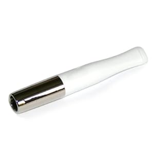 Cigarette Holder Denicotea White and Silver Color