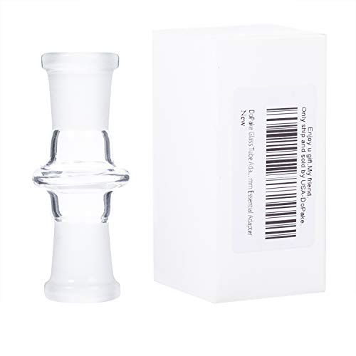 DoPake Glass Tube Adapter,14 mm Female to Female 14 mm Essential Adapter
