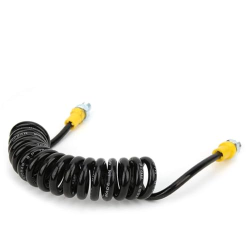 Ejoyous Tuyau spiralé Flexible de 1,5 M, Résistant aux Hautes Pressions, Outil de Compresseur d'air pour Applications 30 MPa