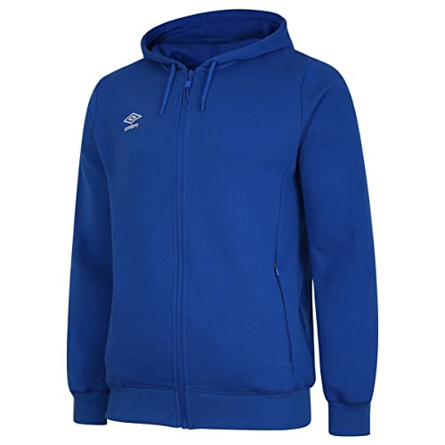 Umbro Mens Club Leisure Full Zip Hoodie (L) (Royal Blue/White)