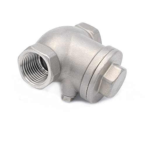 Clapet anti-retour inox DN40 horizontal stop reflux eau filetage femelle 304 - 5