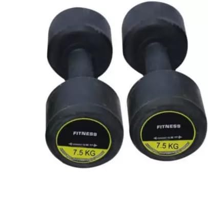 YASH FITNESS Rubber Fixed Weight Dumbbell, Pair of 10Kg (10Kg X 2) | Weight Dumbbell For Home Gym Workouts & Training, Gym Equipment Dumbbells Set | Dumbbells Weights for Men & Women (10) (B0D9M78R9J) Amazon Price History, Amazon Price Tracker