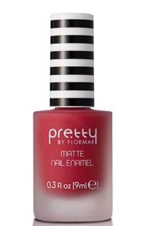 Pretty By FlormarMatte Nail Enamel Red 003