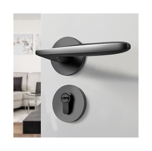 Serrure de porte de chambre noire silencieuse type divisé