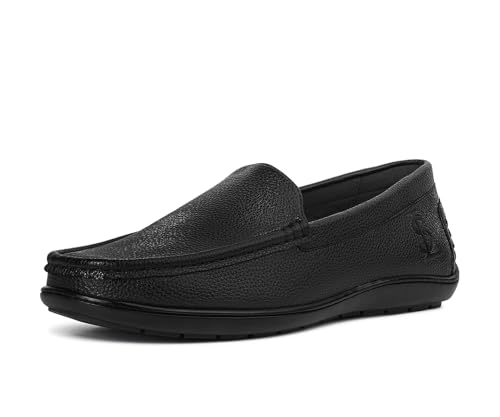 Image of LOUIS STITCH Men's Slip-On Loafers | Ultra Lightweight Slip-On Solid Formal Shoes for Men | Loafers with All-Day Comfort | LSFLPDMPU
