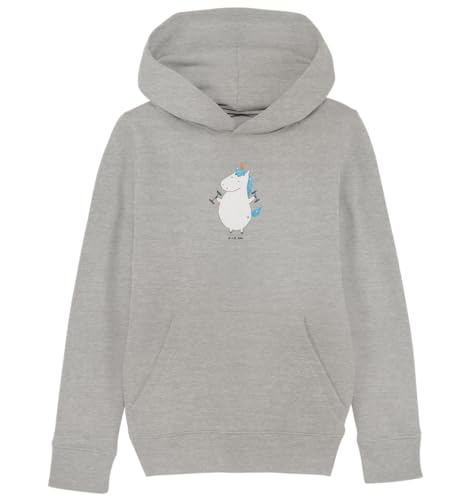 Mr. & Mrs. Panda 9-11 Jahre (134/146) Organic Kinder Hoodie Einhorn Fitness - Geschenk, Pumpen, Mädchen Hoodie, Unicorn, Pegasus, Jungen Kleidung,