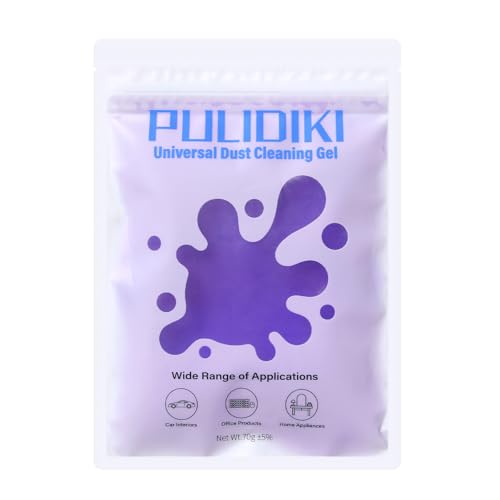 PULIDIKI Car Cleaning Gel Clean Putty, Universal Car Interior Cleaner Slime, Perfect Cleaning Kit Supplies, Auto Detailing Tools Accessories, Dust Remover Gifts for Men Women Purple
