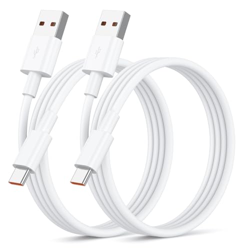 Oumida Cable de Carga Rápida USB C a USB A, 1M Cables USB Turbo de Carga Compatible con Samsung Galaxy S25 S24 S23 S22 S21 Plus Ultra/Samsung Galaxy A16 A15 A25 A35 A56 A55 A33 Android etc (2 Pack)