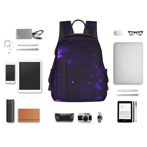 Sac à dos espace étoilé violet robuste pour éviter les sacs lourds