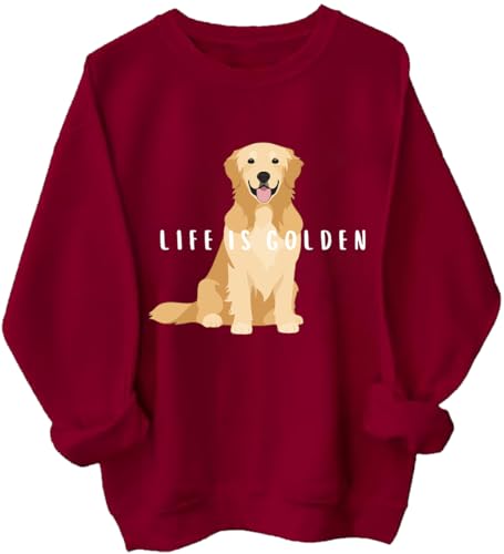Life Is Golden Sweatshirt Life Is Better With A Dog Golden Retriever Shirt