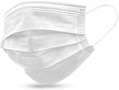 3 Ply 25PCS White Disposable Face Bandana