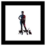 Trends International Gallery Pops DC Comics The Batman - Catwoman Wall Art, Black Framed Version, 12'' x 12''