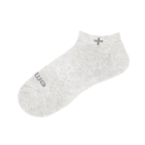 Image of EMUAID Ionic Silver Socks, Silver Fiber Blend, Odor Control, Gray, One Pair | Silver Fiber Blend, Moisture-Wicking, Odor Control, Antimicrobial, Everyday Comfort