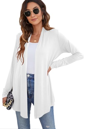 Ladlop Women's Lightweight Open Front Cardigans Long Sleeve Casual Soft Drape Fall Cardigan4