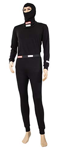 Racequip 433992 Underwear Head Sock Balaclava Sfi 3.3 Fire Retardant Fr Two Layer Hood Black Large 433992 thumb #1