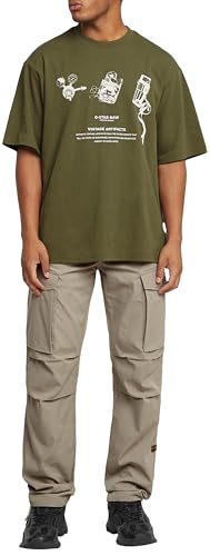 G-STAR Core Men's Regular Cargo Trousers, Beige (Vintage Khaki D24309-d517-g053), 36W x 36L3