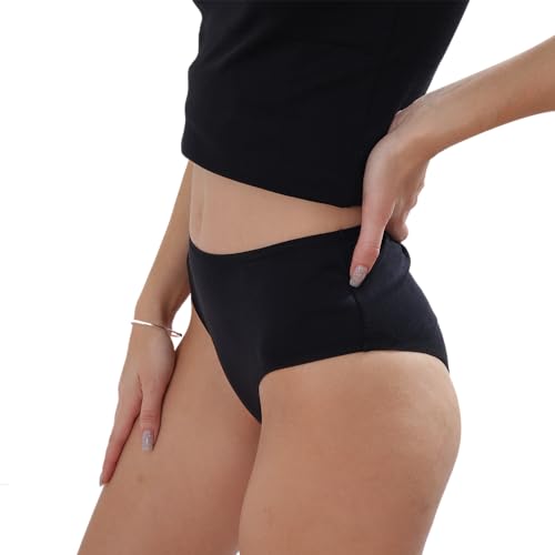 Image of ORGANICKID Women's Organic Cotton High Waisted Underwear Full Briefs Soft Breathable GOTs Certified Ladies Panties pack of 2