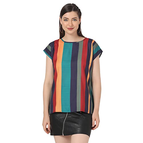 Image of Leriya Fashion Women's Casual Top Shirts Print T-Shirts Basic Summer Women Tops