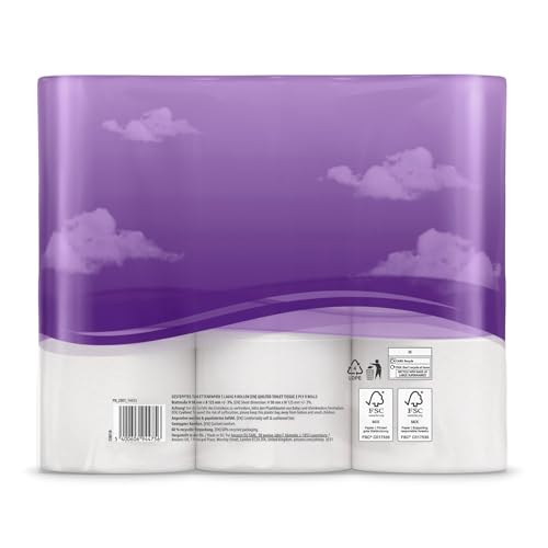 by Amazon Toilettenpapier, 3-lagig Gestepptes, Samtig Weich, 36 Rollen (9 Rollen, 4-er Pack), 200 Blätter pro Rolle, FSC-Zertifiziert