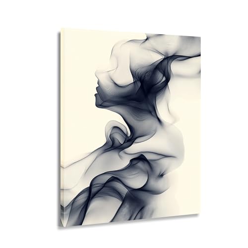 Toile murale abstraite moderne peinture géométrique salon chambre 80x120 cm Art-1
