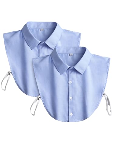 Detachable Collar Cotton White Collar Dickey Halfs Shirt Women Men