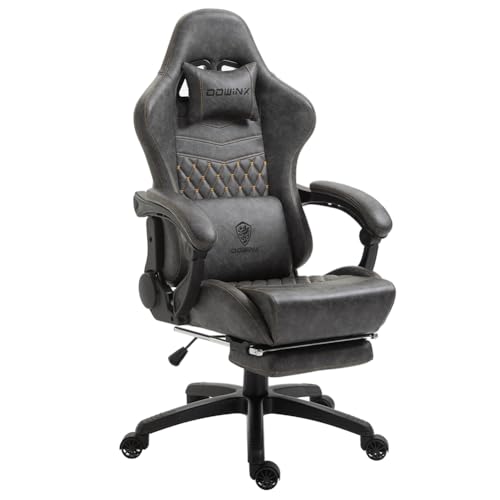 Dowinx Gaming Stuhl Bürostuhl Ergonomischer PC-Stuhl mit Massage Lendenwirbelstütze,...