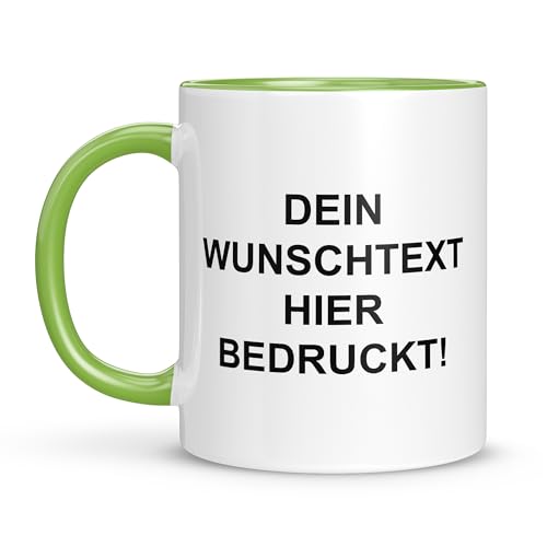 LIEBTASTISCH Personalisierte Tasse Mit Namen - Spülmaschinen- & Mikrowellengeeignet - In Deutschland Bedruckt - 330 ml - Beidseitig… – Ansicht 1