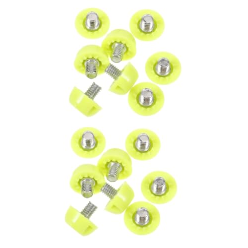 INOOMP 40pcs Replaceable Running Shoe Spikes Fluorescent Track for for Outdoor Sports Activities Damage Design for Training