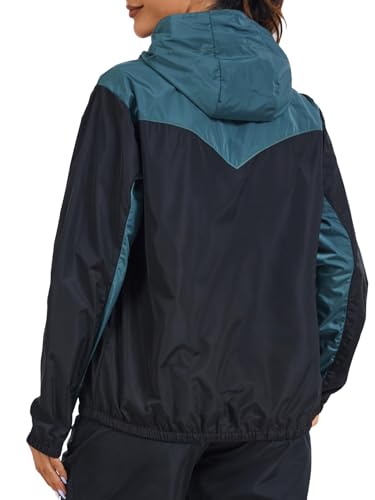 LAZAWG Rain Jacket Women Raincoats with Hood Lightweight Waterproof Windproof Rain Coat Zipper Travel Outdoor3