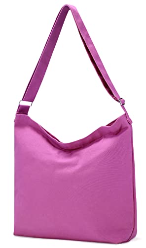 Image of Women's blank large Size Canvas Crossbody Tote Handbags Shoulder Bag Hobo Casual Tote Diy /gifts