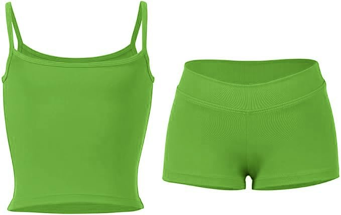 Image of Active Set with camisole top and shorts for Dance, Gymastics, Yoga
