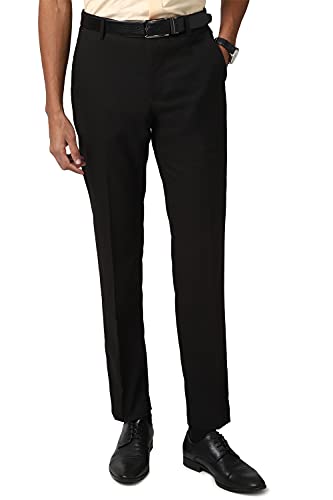 Image of Peter England Men Regular Fit Trouserss(PTF1041601338 Brown 38)