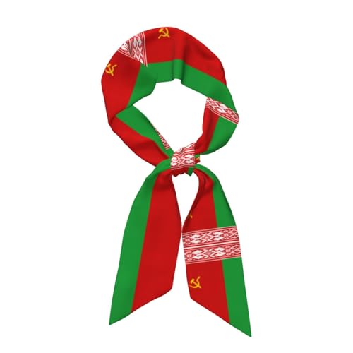 Flag Of Belarus Print Scarf For Women Soft Silk-Like Scarves Silk Scarf Winter Scarf Clothing Accessories