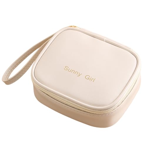 Borsa per assorbenti igienici mestruale portatile Porta per allattamento per donne e ragazze borsa per per tamponi pelle sintetica