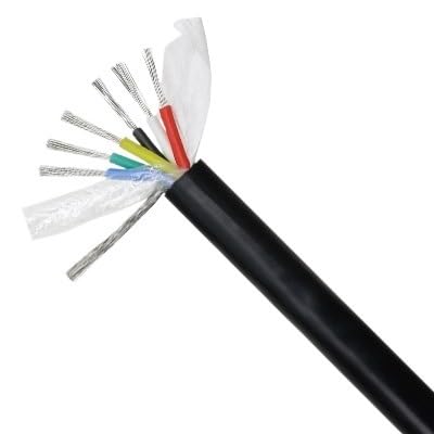 Kwadratowy drut ekranowany silikonowy 0,3 mm ~ 2,5 mm Wielordzeniowy 2 3 4 6 rdzeni Kabel odporny na wysokie temperatury Sterowanie mocą Linia sygnałowa(6 Cores,20AWG (Square 0.5mm))