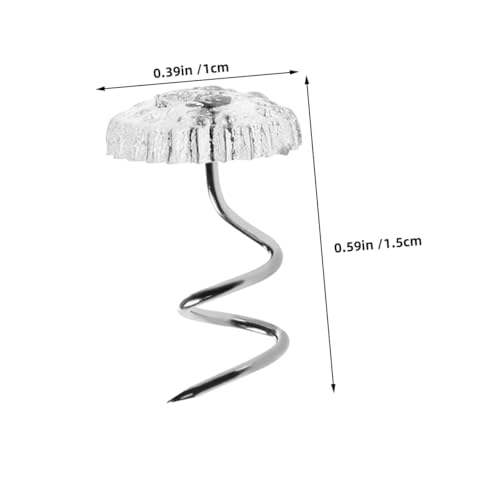 HONMEET 100pcs Spiral Sofa Nails Furniture Pins for Sofa Headboard Nails Decorative Tacks Strong Hold for Upholstery