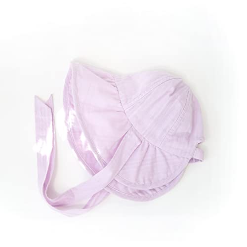 Jellytree Baby Hat Brimmed Sun Bonnet Floppy Toddler Girls Fashion Princess Lace Victorian Hat Bucket Visor Cap, Apg, 3M Apricot Beige #TOP4