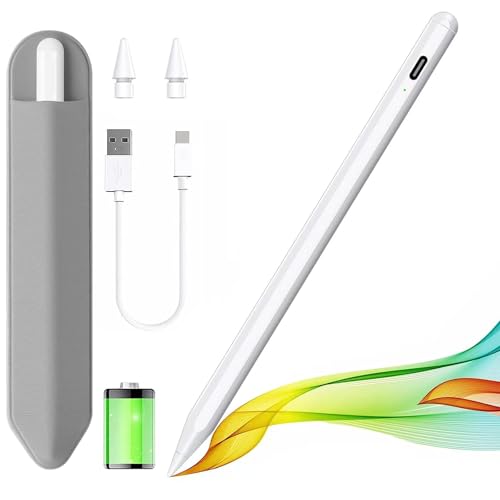 Stylus Pen for iPad 2018-2025 with Palm Rejection Apple Pencil for Pad11th/10th/9th/8th/7th/6th Gen iPad Pro 11/12.9 inch New iPad Air 2025 11&13-inch(M3/2) /5th/4th/3th Gen iPad mini 6th/5th