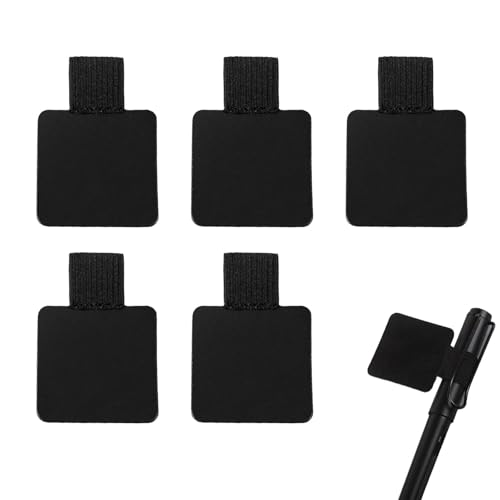 5 Stück Leuchtturm Stiftschlaufe Selbstklebend Halterung Stifthalter Selbstklebend Stiftehalter Stifthalter Notizbuch Holder Leder Stiftringhalter,Selbstklebender für Leuchtturm Pen Loop ZubehöR Clip