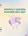 Produktbild Monthly Unicorn Planner 2023-2027 : 5 Year Planner | Large Calendar Planner And Monthly Schedule With Coloring Unicorn & Notes | (5 year Planner 2023-2027 Monthly): 8.5" x 11" 200 Pages