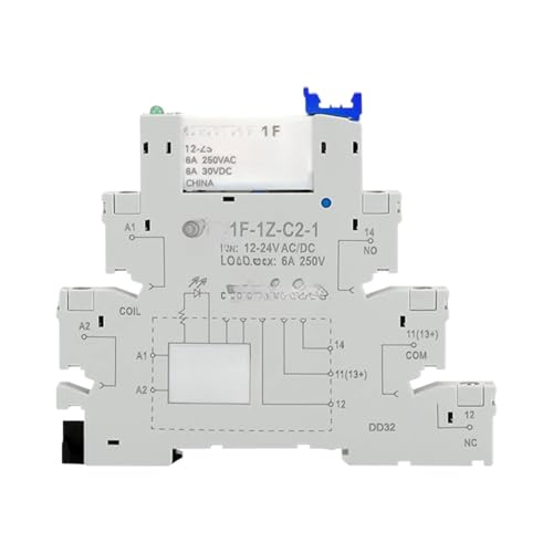 Base de relais 41F-024-ZS DC24V pour intégration rail DIN
