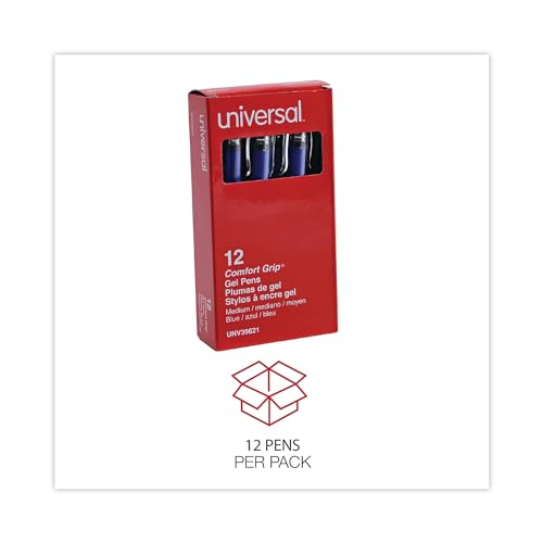 Bolígrafo gel Universal 0.7 mm punta media azul 12 unidades miniatura 5